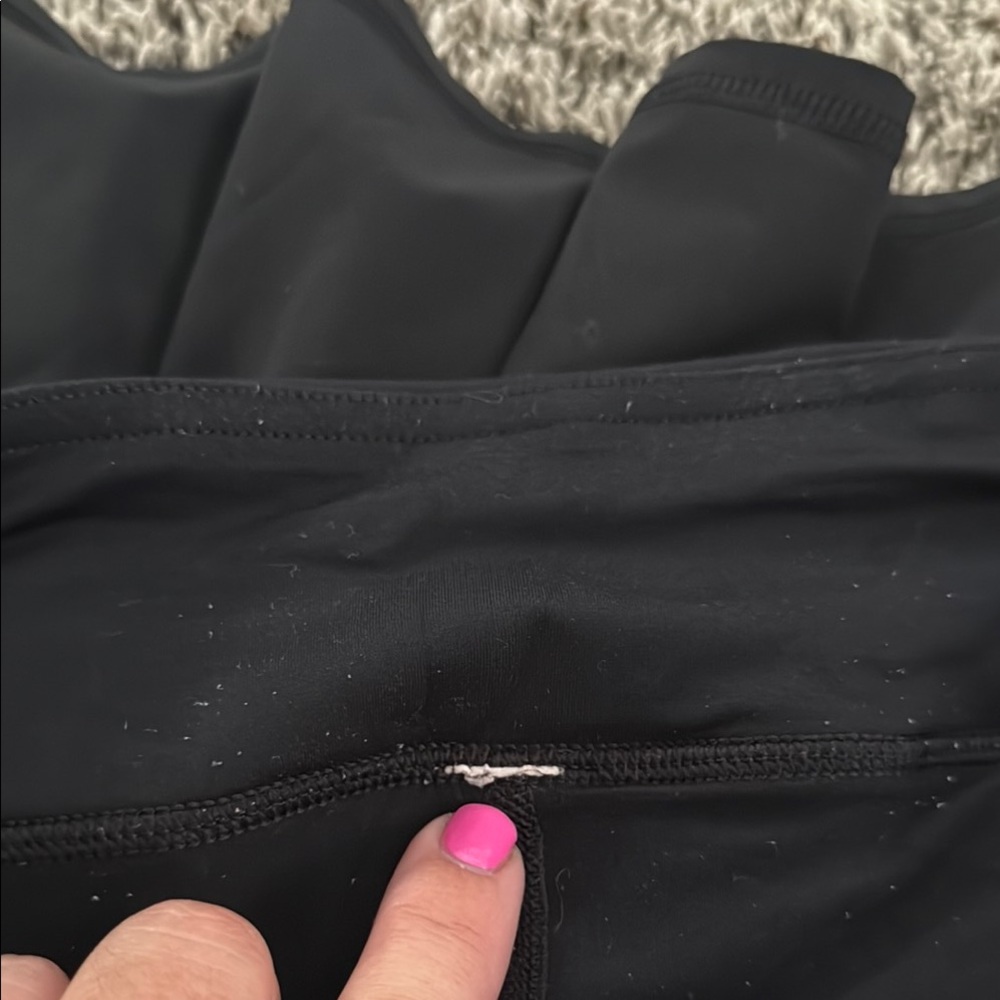 Lululemon Black Ruffled Running Skirt - Picture 6 of 6